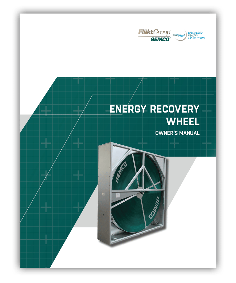 Energy Recovery Wheel IOM